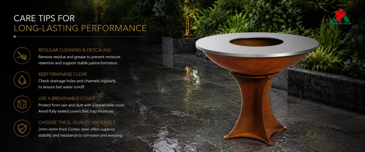 Practical Tips for Extending the Lifespan of a Corten BBQ Grill in Humid Climates